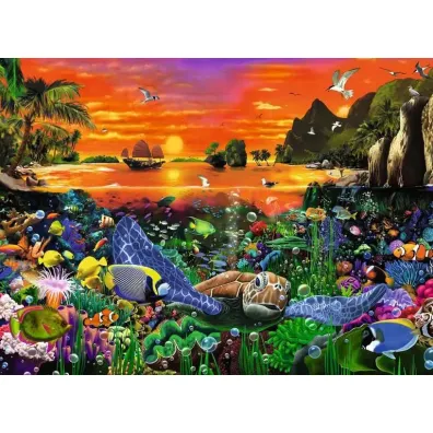 Puzzle 2D 500 el. Morski �wiat Ravensburger