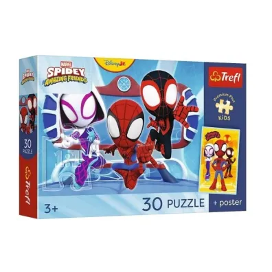 Puzzle 30 element�w Premium Spidey w akcji TREFL 18343 TR