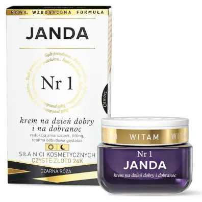 Janda Krem Nr 1 do twarzy z Czystym Z�otem na dzie� dobry i na dobranoc 50 ml
