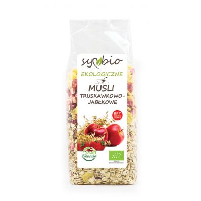 Symbio Musli truskawkowo-jabkowe bez dodatku cukru 300 g Bio