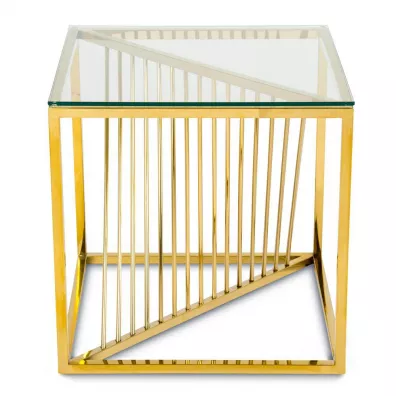 HowHomely Stolik kawowy Laine Gold 55 cm