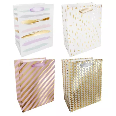 incood. Torba prezentowa pastelowo-z�ota 18 x 23 cm