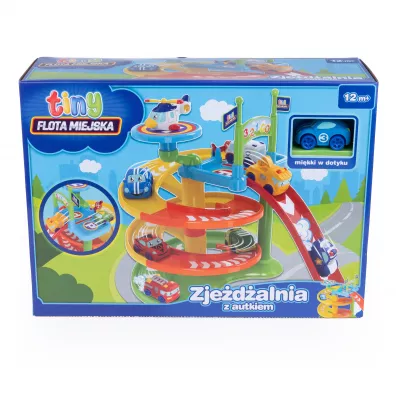 Flota miejska tiny Zje�d�alnia z autkiem Dumel