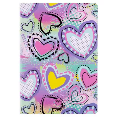 CoolPack Zeszyt A5 PP Pastel Heart linia 32 kartki