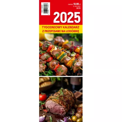 Kalendarz 2025 Tygodniowy z przepisami na lodwk