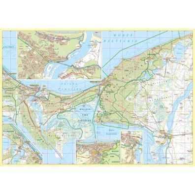 Wybrze�e Ba�tyku Wolin - �winouj�cie - Dziwn�w - Niechorze 1:50 000