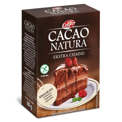 Celiko Kakao w proszku o obni�onej zawarto�ci t�uszczu ekstra ciemne 80 g