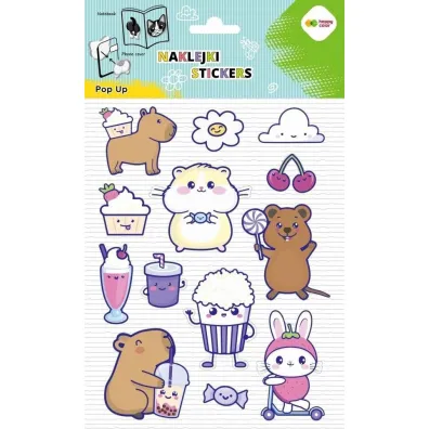 Happy Color Naklejki 3D POP UP - Yummy Yum, Kapibara 146X240 mm