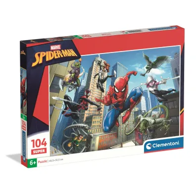 Puzzle 104 elementy Spiderman CLEMENTONI 25014