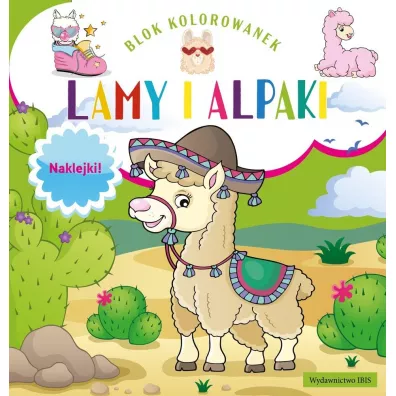 Blok kolorowanek. Lamy i alpaki