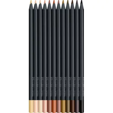 Faber-Castell Kredki tr�jk�tne Black Edition w tonacji sk�ry 12 szt.