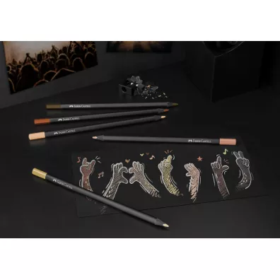Faber-Castell Kredki tr�jk�tne Black Edition w tonacji sk�ry 12 szt.