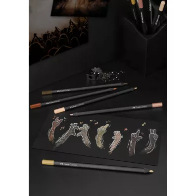 Faber-Castell Kredki tr�jk�tne Black Edition w tonacji sk�ry 12 szt.