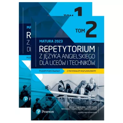 Pakiet Repetytorium z j�zyka angielskiego dla lice�w i technik�w. Poziom podstawowy z materia�em rozszerzonym. Tomy 1-2