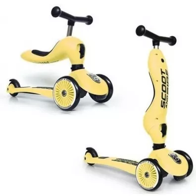 Highwaykick 1 2w1 Jedzik i hulajnoga trjkoowa 1-5 lat Lemon Scootandride