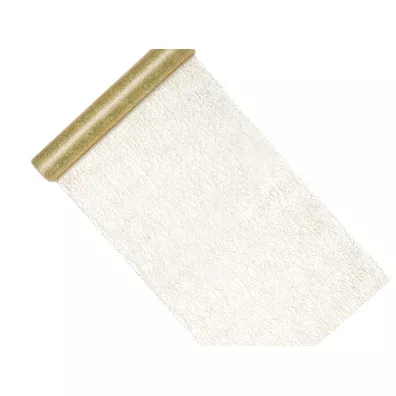 PartyDeco SIATKA DEK ZLO FIBRA 0.36X9M FOL