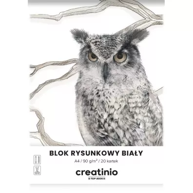 Top-2000 Blok rysunkowy Creatinio A4 Gadka biay 20 kartek