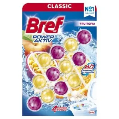 Bref WC Power Aktiv Fruitopia Zawieszka myj�co-zapachowa do muszli WC 3 szt.