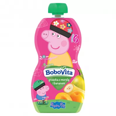 winka Peppa Mus gruszka z bananem i morel po 6 miesicu 100 g