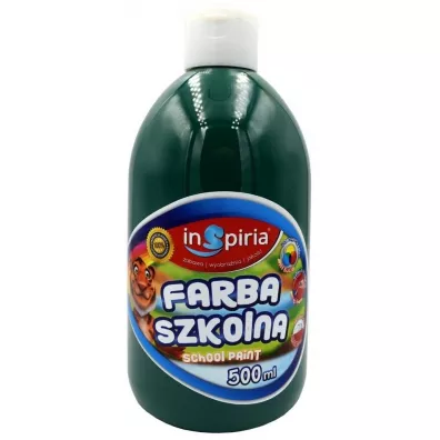 InSpiria Farba szkolna 500 ml ciemnozielona