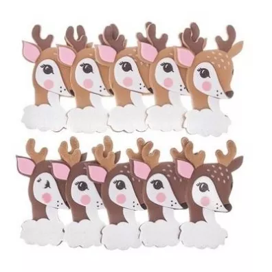 dpCraft Naklejki 3D z piankami bambi 10 szt.