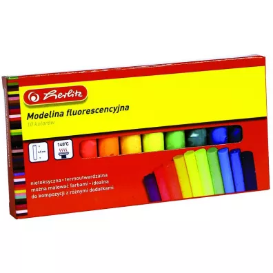 Herlitz Modelina fluorescencyjna 10 szt.