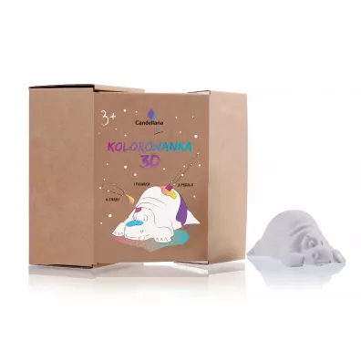 Figurka do pomalowania - Funny Hippo 6cm