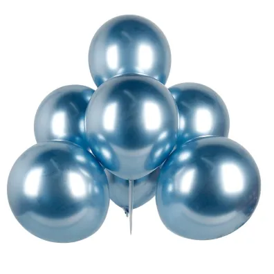 Balony chrom niebieskie 30cm. op.50 szt.