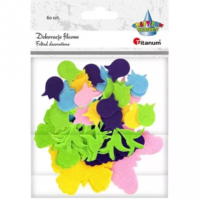 Titanum Filcowe tulipany i motyle 60 szt.