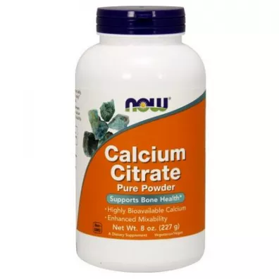 Now Foods Calcium Citrate - Cytrynian Wapnia Suplement diety 227 g