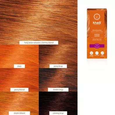 Khadi Natural Hair Colour henna do w�os�w Miedziany 100 g