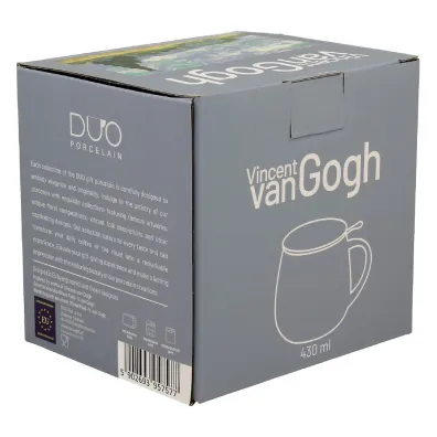 Duo Sp. z o.o. Porcelanowy kubek z zaparzaczem Van Gogh Wheat Field 430 ml