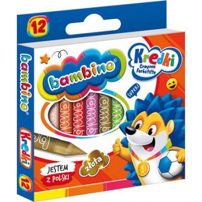 St. Majewski Kredki Bambino 12 kolorw