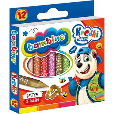 St. Majewski Kredki Bambino 12 szt.