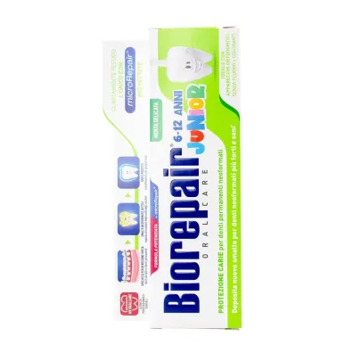 Biorepair Junior pasta do z�b�w dla dzieci bez fluoru 6-12 lat Mi�towa 75 ml