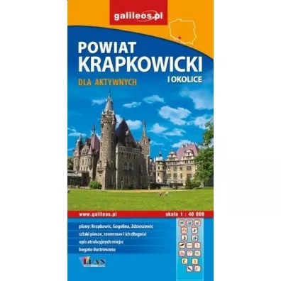 Powiat krapkowicki i ololice mapa 1:40000 Galileos