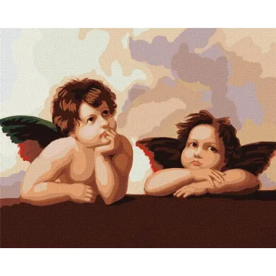 Ideyka Malowanie po numerach - Urocze ma�e anio�ki 40x50cm