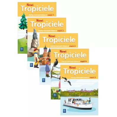 Nowi Tropiciele. Edukacja wczesnoszkolna. Karty �wicze�. Cz�� 1-5. Klasa 3