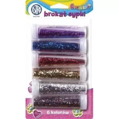 Astra Brokat fioletowy, niebieski, czerwony, z�oty, srebrny, wielokolorowy 6x7g