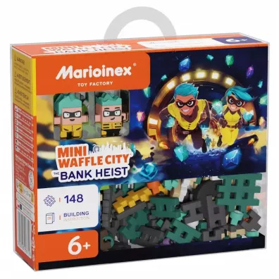 Mini Waffle Klocki konstrukcyjne Waffle mini City Napad na Bank 148 element�w