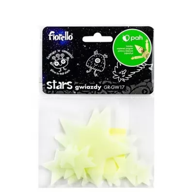 Fiorello Ozdoby fluorescencyjne Gwiazdki 12 szt.