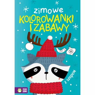 Zimowe kolorowanki i zabawy z szopem