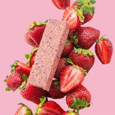 Fizi Keto baton proteinowy Strawberry + almond zgrzewka 10 x 45 g