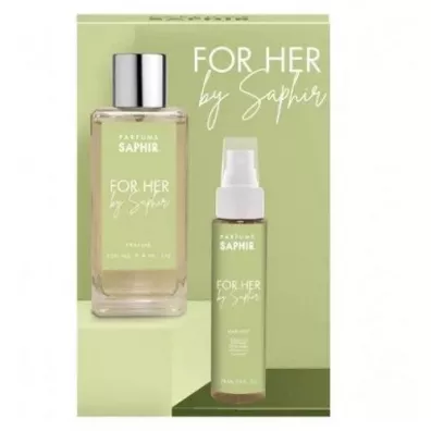 Saphir Zestaw Woda perfumowana For Her + Mgieka do wosw 100 ml