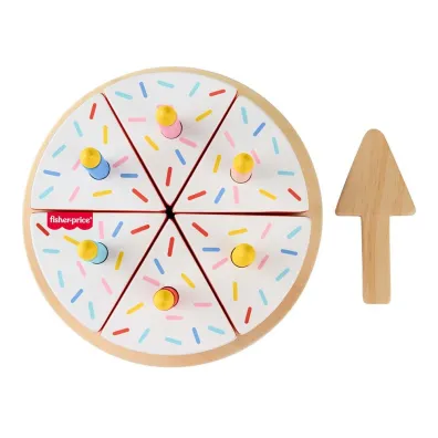 Fisher-Price. Drewniany tort urodzinowy Mattel
