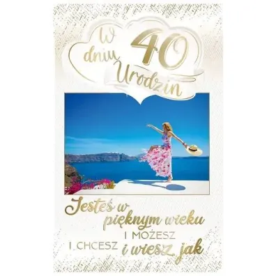 AbCard Kartka okoliczno�ciowa Urodziny 40 PS15