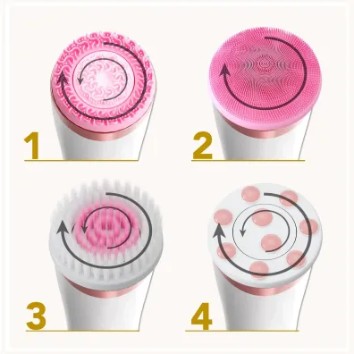 Szczoteczka Brush PRO LUMINEO 4 ko�c�wki + �el do twarzy r�owa