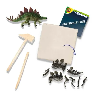 Skamielina dinozaura  2w1 Stegozaur Ses Creative