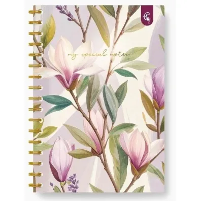 Cozywood Ko�onotatnik ozdobny B5 Magnolia kratka 160 kartek