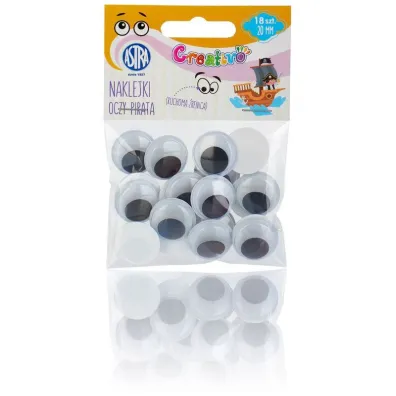 Astra Oczy samoprzylepne - oczy pirata 20 mm